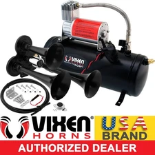TRAIN HORN KIT FOR TRUCK/CAR/PICKUP LOUD SYSTEM /1.5G AIR TANK/150PSI/3 TRUMPETS