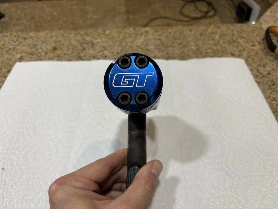 GT Piston Stem 1” Threaded Made In USA BMX Freestyle Blue - Image 2 of 4