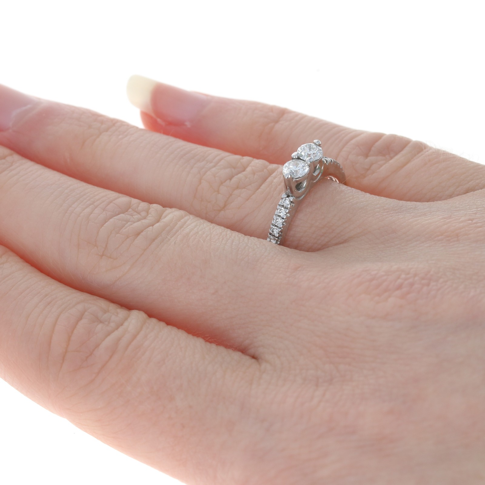 Ever Us Diamond Two-Stone Engagement Ring White G… - image 4