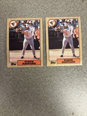 Floyd Rayford 1987 Topps Baseball Card Lot 426