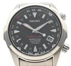 SEIKO 8F56-00D0 SBCJ019 Alpinist Perpetual Calendar Titanium Quartz Mens Vintage