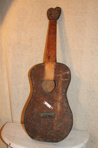 Guitare Getar Gutar LOVE HEARTS ANCIENNE faite main Houston Tx historique rare - Photo 1 sur 10