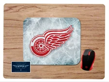 DETROIT REDWINGS CUSTOM PC DESK MAT MOUSE PAD HOME OFFICE GIFT NHL 