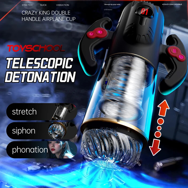 3-in-1-Automatische-Teleskop-Rotierende-Saugen-Vagina-Sex-Maschine-Spielzeug-Neu