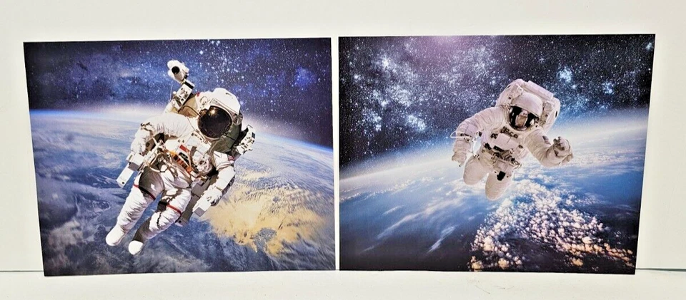 Impresión de arte de pared de 8x10 de astronauta flotando en el espacio 6 piezas América Foto 3 de 4