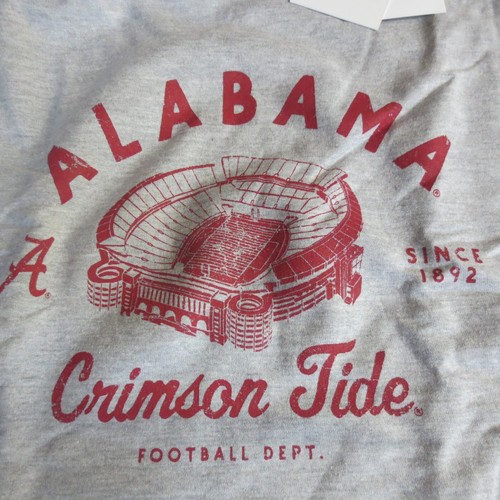 LEAGUE CRIMSON TIDE UNISEX ESSENTIAL FLEECE CREW - RED/GRAY - XL - Picture 2 of 4