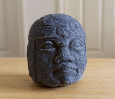 Olmec Giant Heads, Concrete Olmec Head Statue, Mexican Decorations for Home