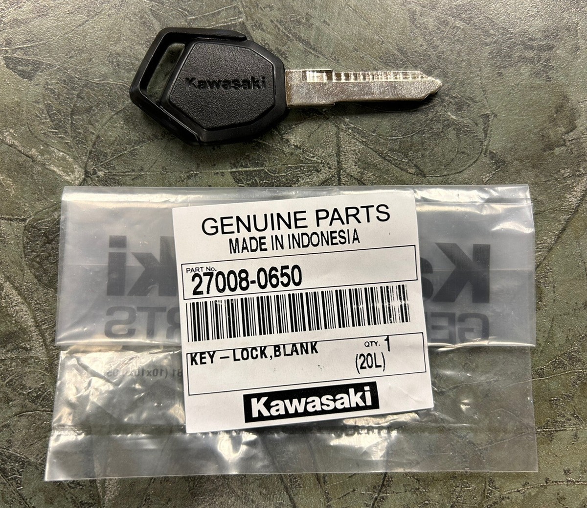 Genuine OEM Kawasaki Key Blank KLX230 ABS S S ABS SE Z125 Pro OEM