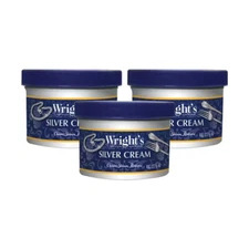 Wright's Silver Cleaner and Polish Cream - 8 Oz 3 PACK