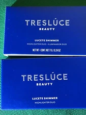Treslúce Tresluce Beauty Lucete Shimmer Highlighter Duo NewInBox 0.24 Oz/7g 