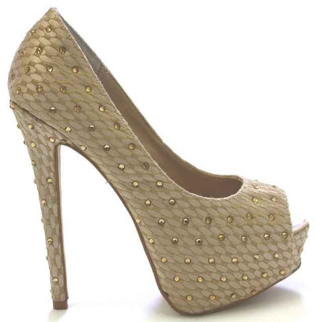 steve madden champagne heels
