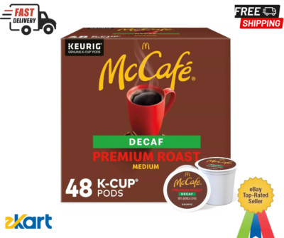 McCafe Premium Roast Decaf, Keurig Single Serve K-Cup Pods, Medium Roast 48count
