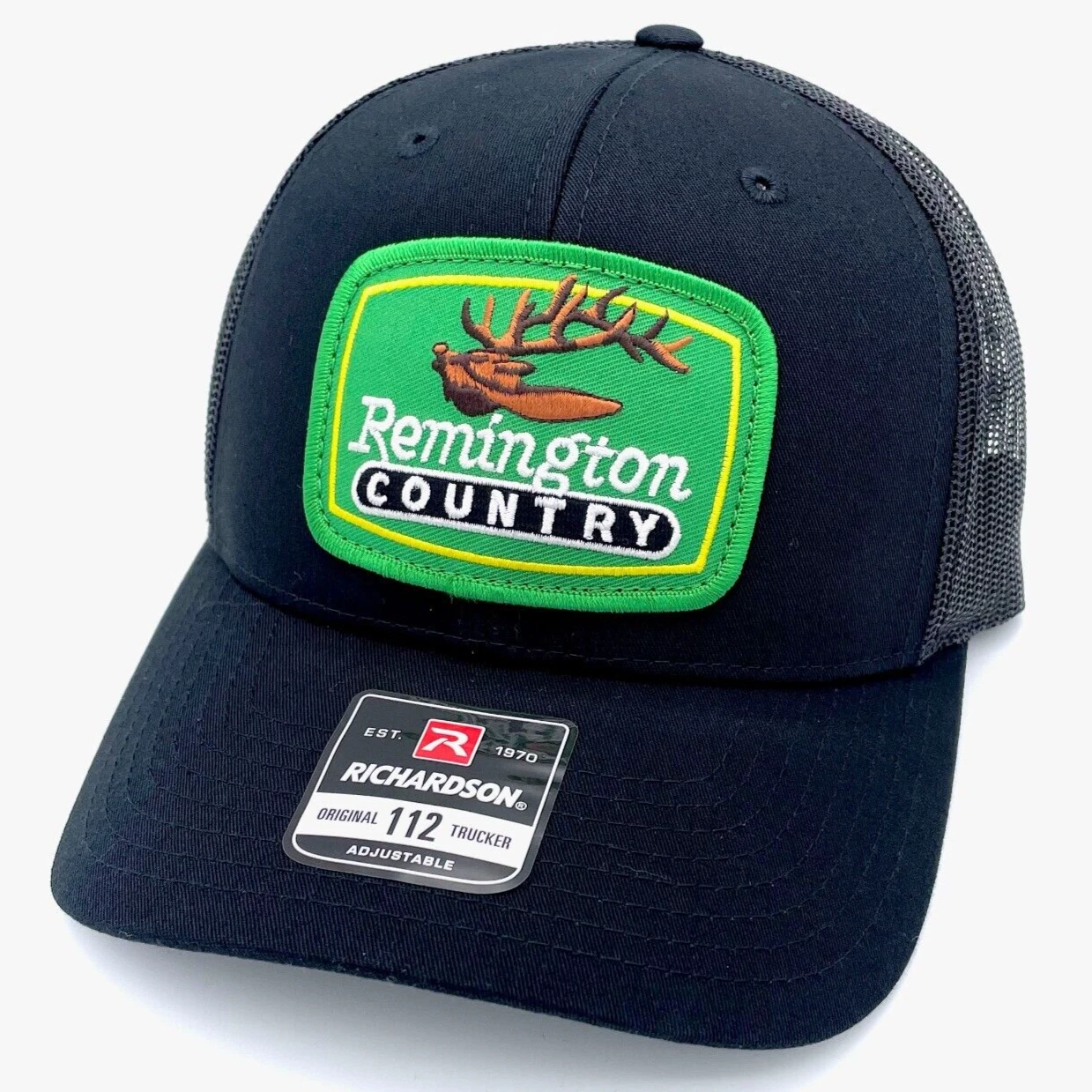 Remington Country Vintage Patch Hat - Richardson 112 Trucker Cap - Firearms