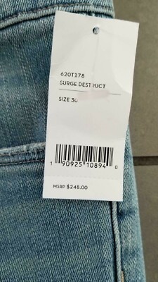 Jeans J Brand Surge Destruct Super Skinny Leg - Taille 26, Neuf Avec étiquettes ($248)