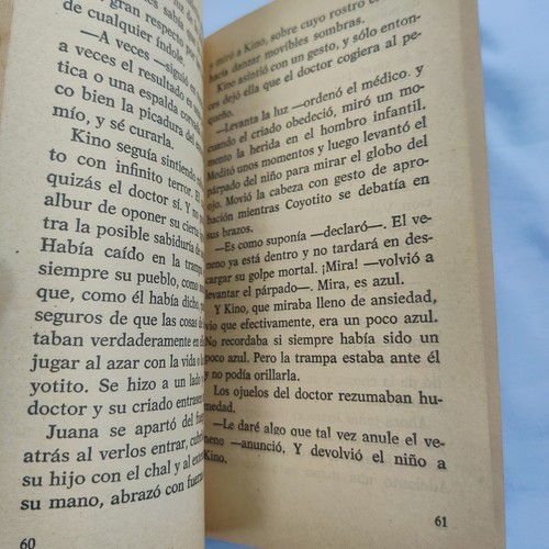 Rare La Perla The Pearl John Steinbeck Spanish Edition Hardcover Club Bruguera - Picture 7 of 9