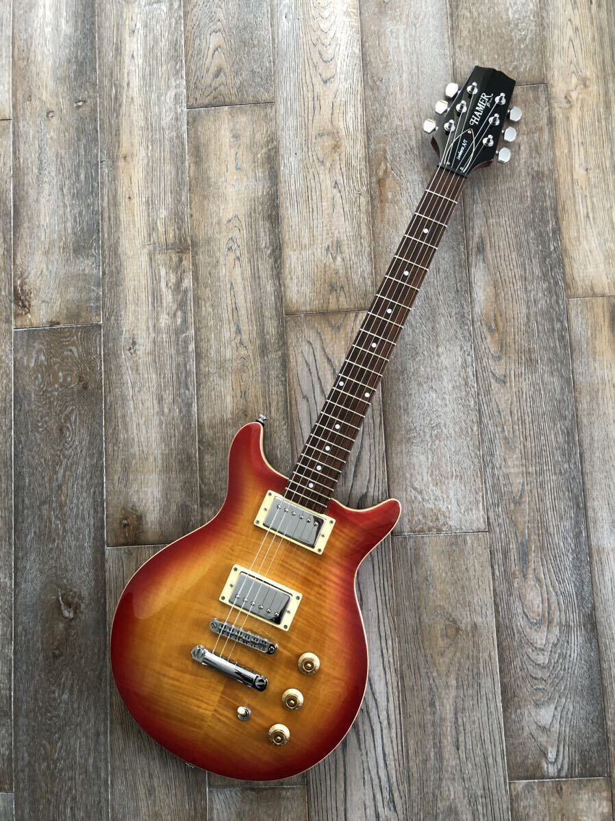Electric Guitar Hamer XT Series Sunburst Archtop Double Electric Guitar Hamer XT Series Sunburst Archtop Double