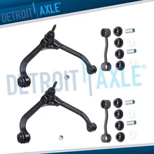 Front Upper Control Arms + Sway Bars for 2002 2003 2004 2005-2007 Jeep Liberty