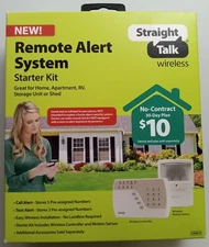 Straight Talk Wireless Remote Alert Alarm System Starter Kit Home Storage Shed