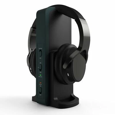 RYBOZEN Wireless TV Headphones with 2.4G Digital RF Transmitter, Hi-Fi Over-Ear Cordless