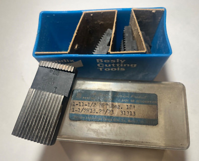 1 - 11 - 1/2 NPT pipe thread die set. Bendix Besly. NIB. Geometric / Landis?