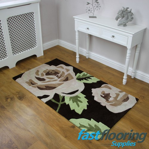 Aspire Zaire Choco/Green Rug *0.80 x 1.50* Lounge 100% Acrylic *SALE* RRP £65 - Picture 4 of 7