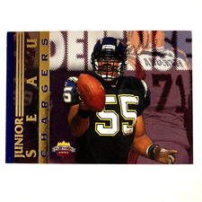 Junior Seau 1997 Score Board Playbook Card #97 NFL San Diego Chargers