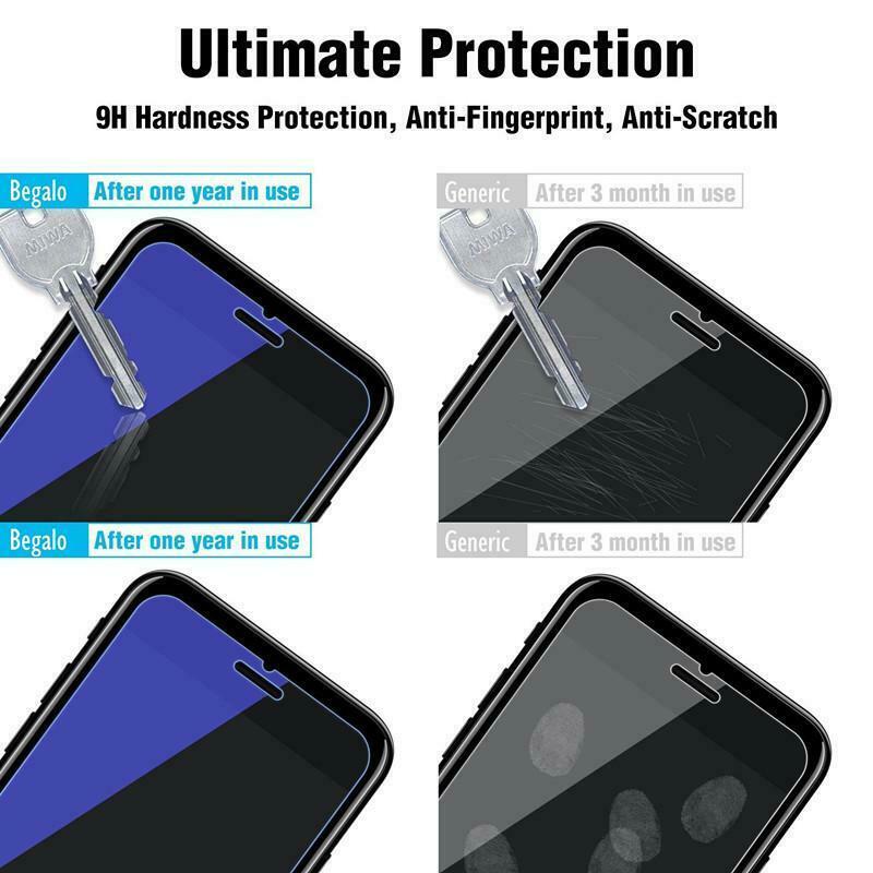 1/3/5X For iPhone 7/8/X/11/12/13/14/15 Pro HD Tempered Glass+Anti-Blue Glass Lot