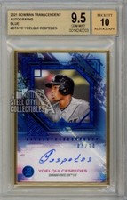 Yoelqui Cespedse 2021 Bowman Transcendent Blue Autograph Card 05/10 BGS 9.5