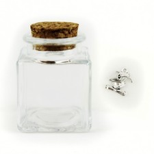 27478 Bomboniere Barattolo in Vetro con Ciondolo Cappello Laurea Pergamena Porta