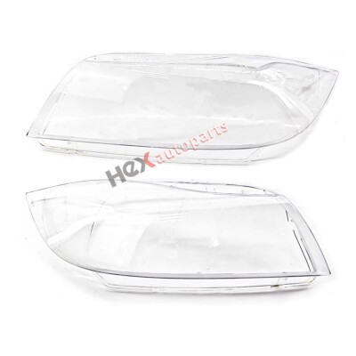 Pair Xenon Headlight Headlamp Clear Lens Cover for BMW 3 E90 E91 2005-2012