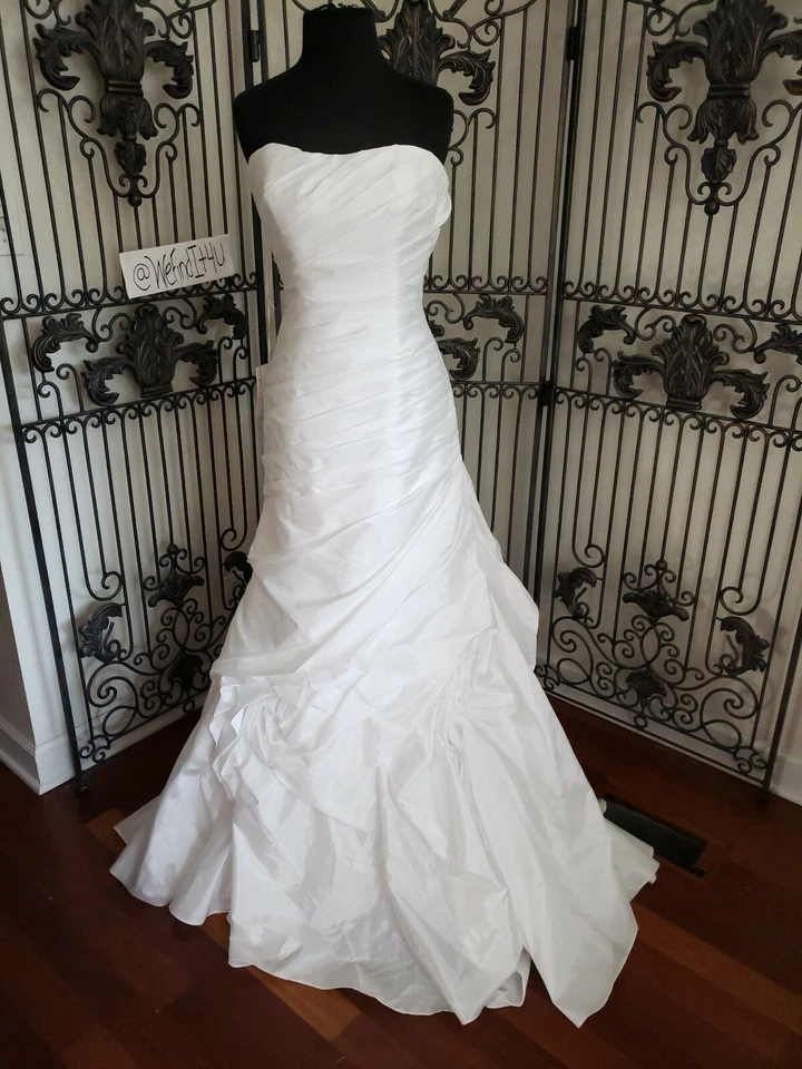 D605 DISNEY FAIRY TALE 214C RAPUNZEL DIA BLANCO TALLA 10 CORSÉ VESTIDO DE NOVIA VESTIDO Foto 4 de 4