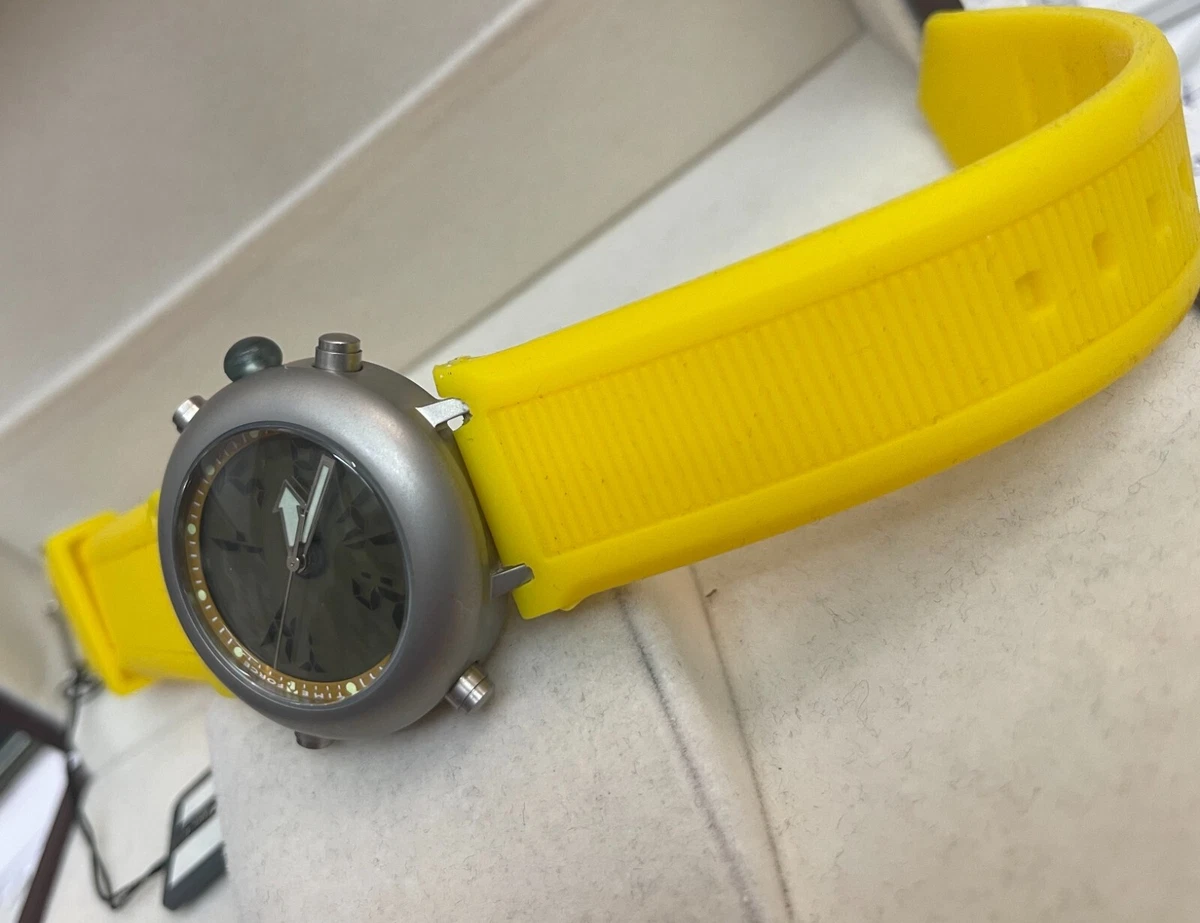 Time Force Chronograph Sports Watch Digi-Ana Yellow Unisex 9339 38 mm
