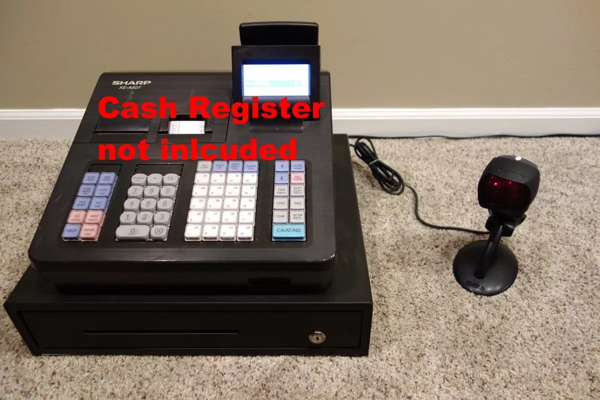 Sharp cash best sale register with scanner
