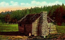 Wash Gibbs Cabin On Roark Near Lake Taneycomo Missouri Vintage Postcard
