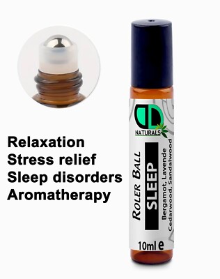 Schlafmischung ätherisches Öl Rollerball 10 ml Pulspunkt Rolle Aromatherapie UK
