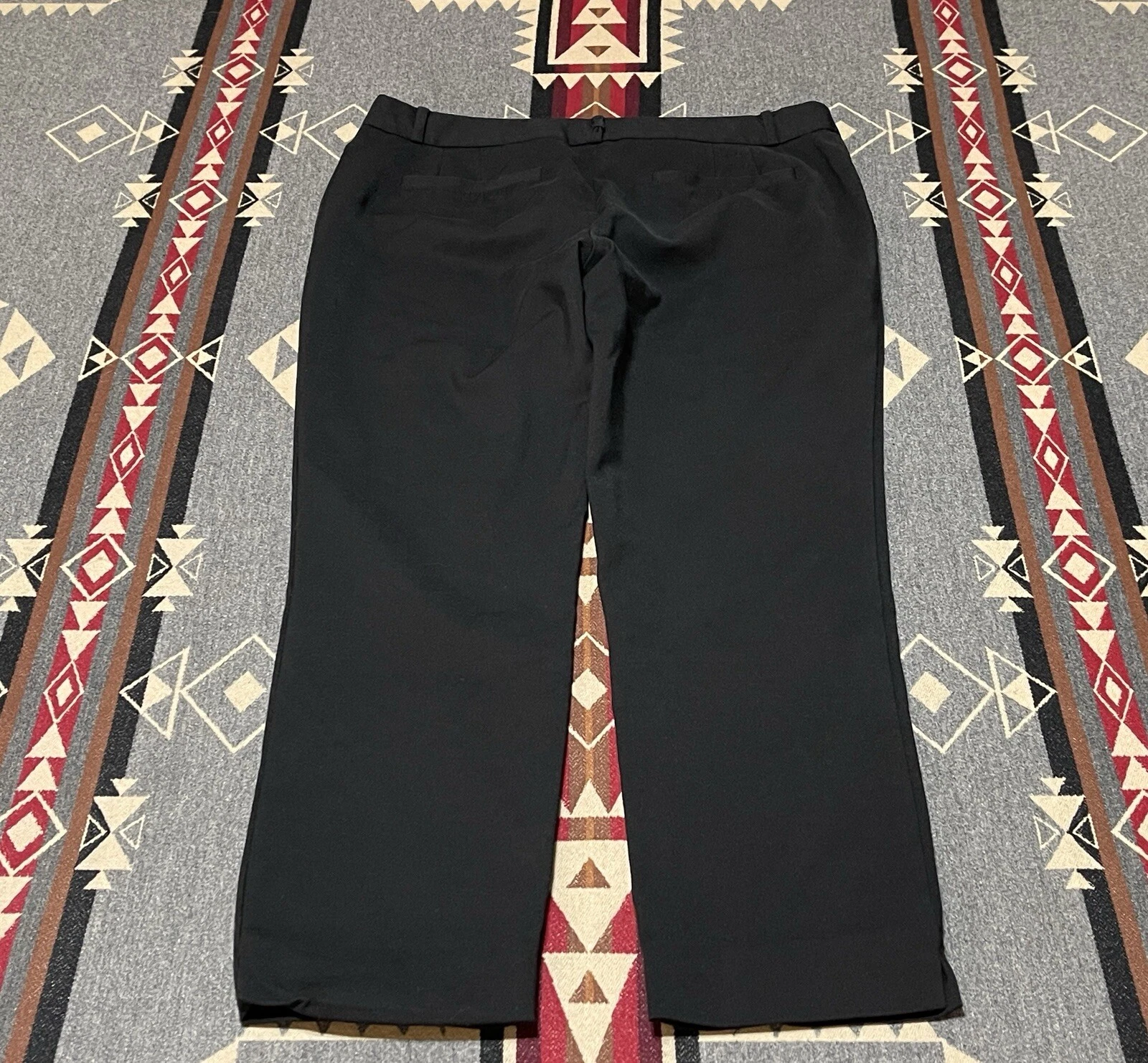Kate Spade pantaloni neri crop donna 10 abito alla caviglia gamba affusolata T2