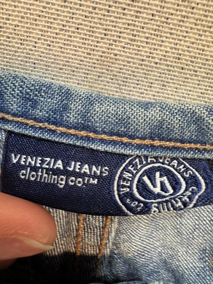 Pantalones Cortos de Jean Venezia Jeans para Mujer Talla 20 Azul Denim Informales Verano Playa Costera Foto 2 de 4