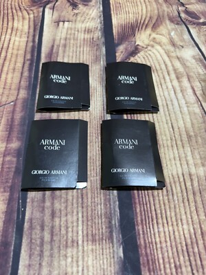 Pack of 4 GIORGIO ARMANI Armani Code Eau De Toilette EDT Spray 0.04 OZ/1.2 ML