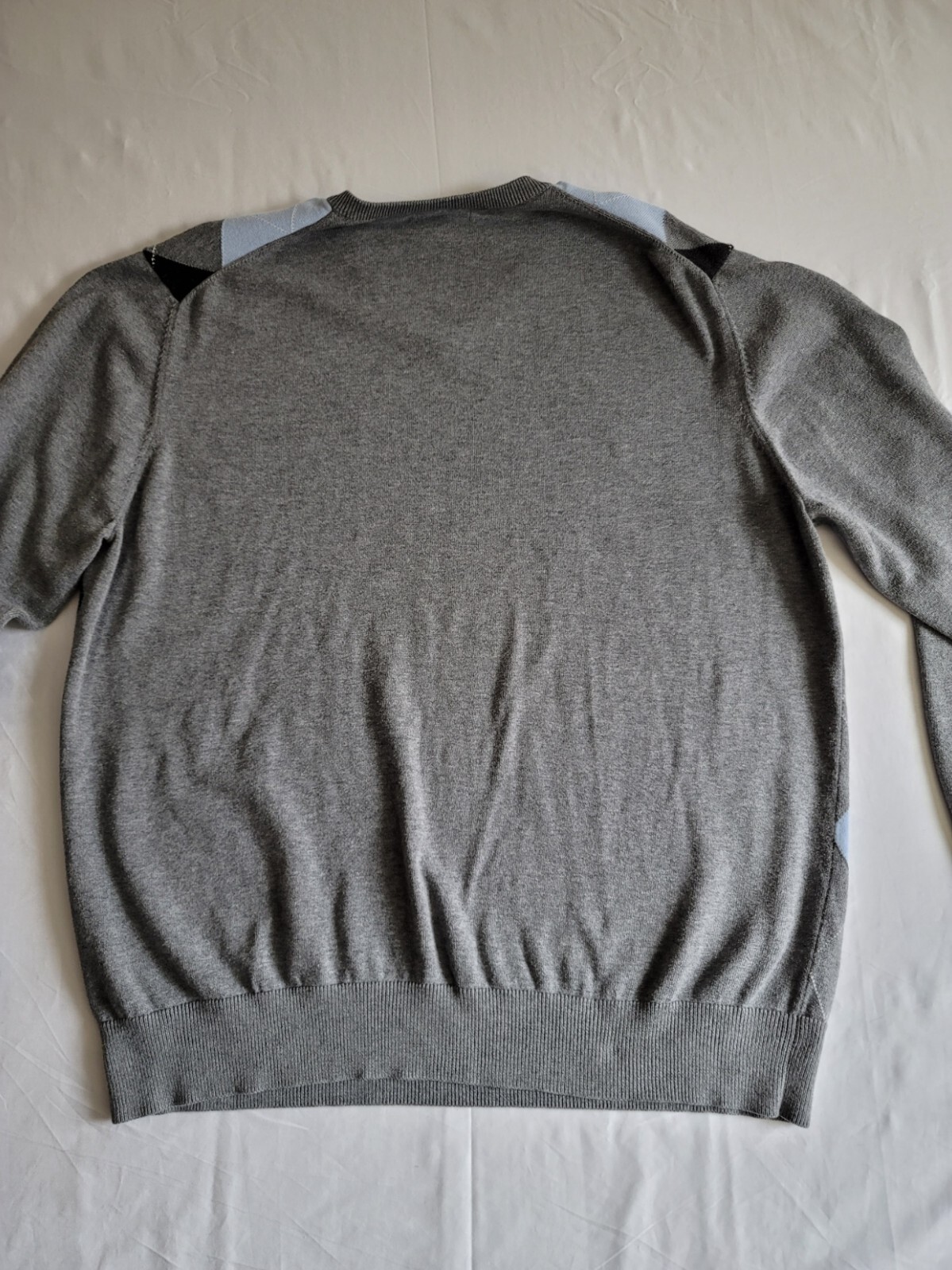 Gap Sweater Men XL Gray Pattern Pullover Long Sle… - image 2
