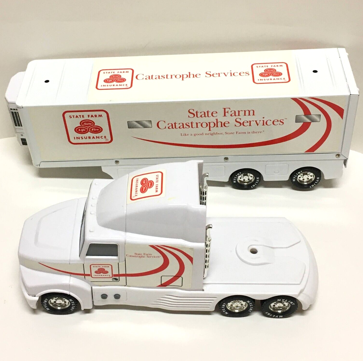 Vintage Nylint State Farm 18 Wheeler Semi Truck Catastrophe