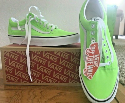vans old skool neon green
