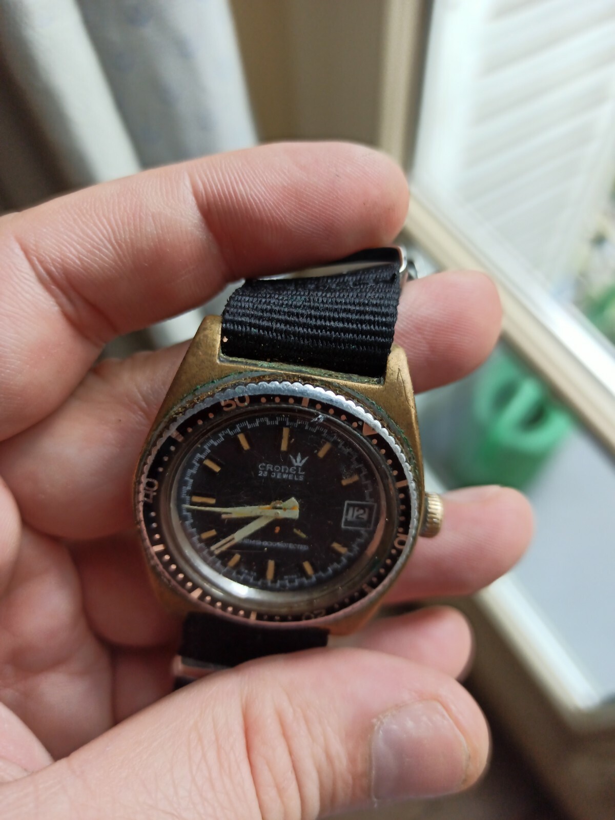 Cronel Mechanical Skin Diver Watch Works