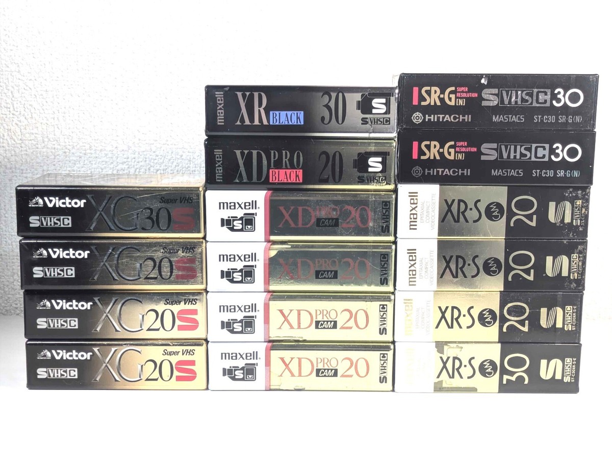SEALED Lot of 16】Victor (JVC) Maxell HITACHI S-VHS-C 20 +
