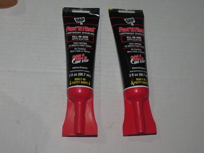 t12 Lot of 2 DAP Fast 'N Final Lightweight Spackling 3 oz Patch & Prime One Step