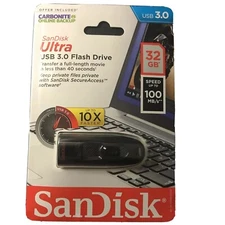 SanDisk Ultra USB 3.0 Flash Drive 32 GB 100MB/s