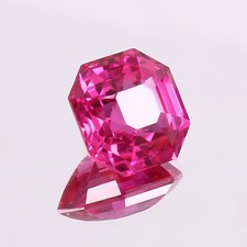AAA Natural Flawless Pink Ceylon Sapphire Asscher Cut Loose Gemstone 11x11 MM