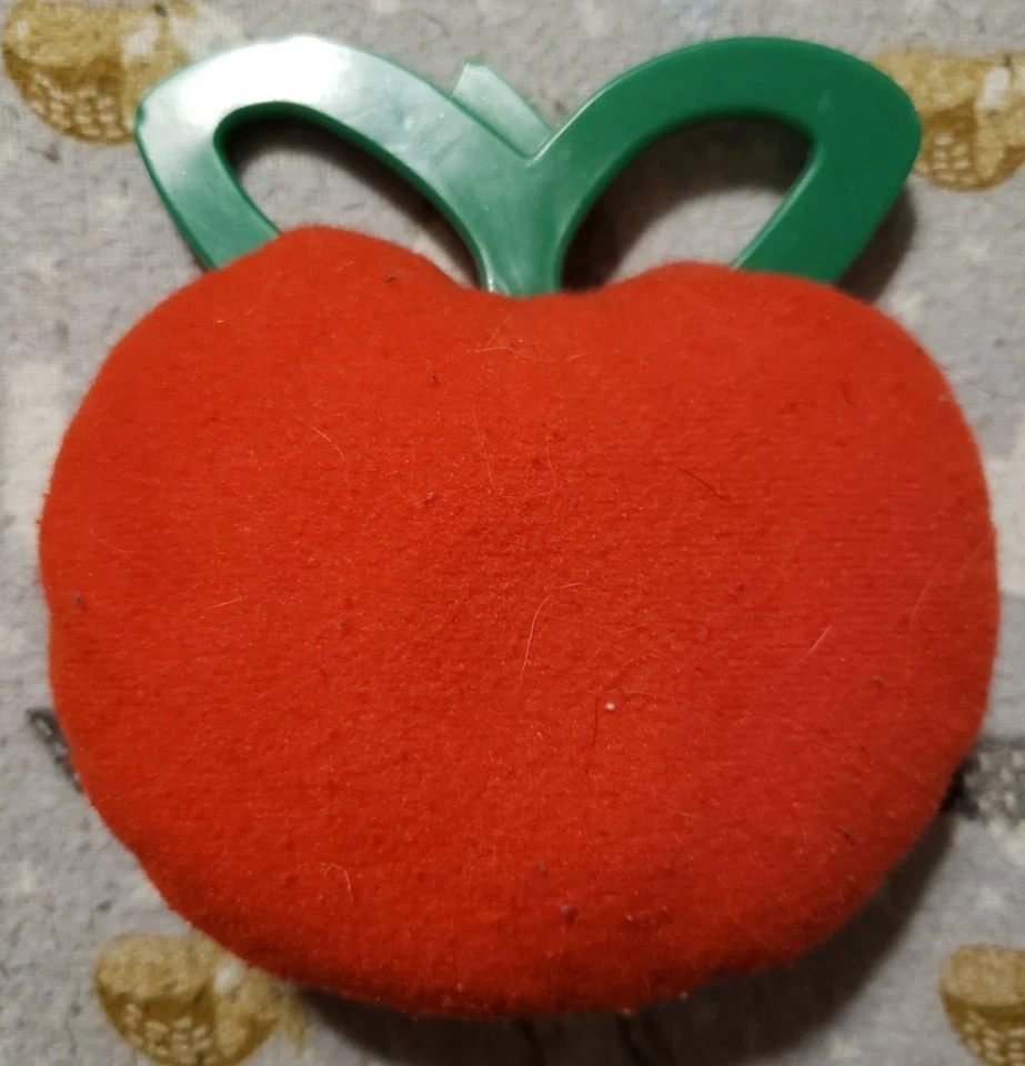 ВИНТАЖНЫЙ плюшевый пищалка Dr. Denton Apple зубочистка - Изображение 2 из 2