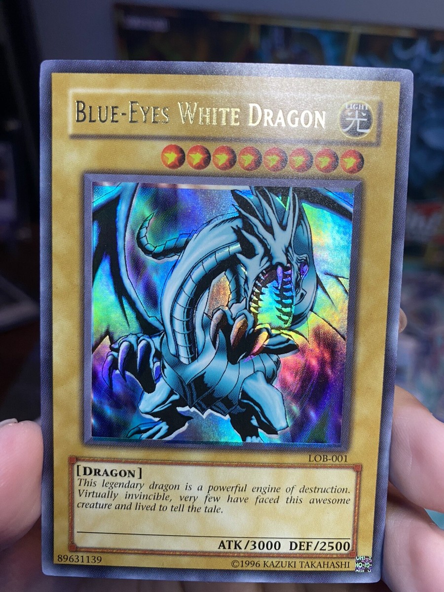 Yu-Gi-Oh! Blue-Eyes White Dragon LOB-001 Unlimited NM Foil Shift