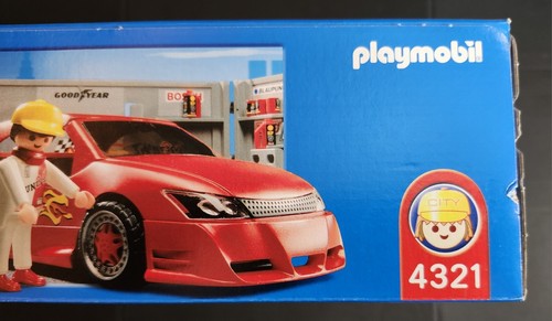 Playmobil - 4321 Tuninggarage mit Rennwagen - rot - NEU VERSIEGELT - Bild 4 von 12