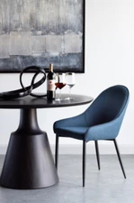 LAPIS UU-1001-26 Dining Chair Dark in Blue (Set of 2) by Moe's Home Collection